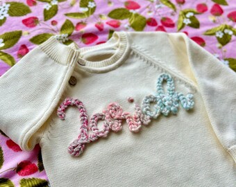 Custom Embroidered Baby and Toddler Sweaters