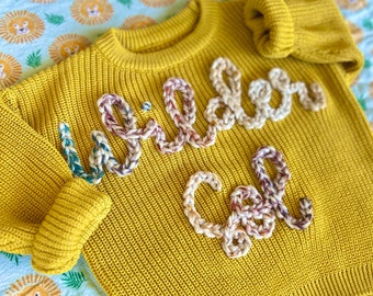 Custom Embroidered Baby and Toddler Sweaters