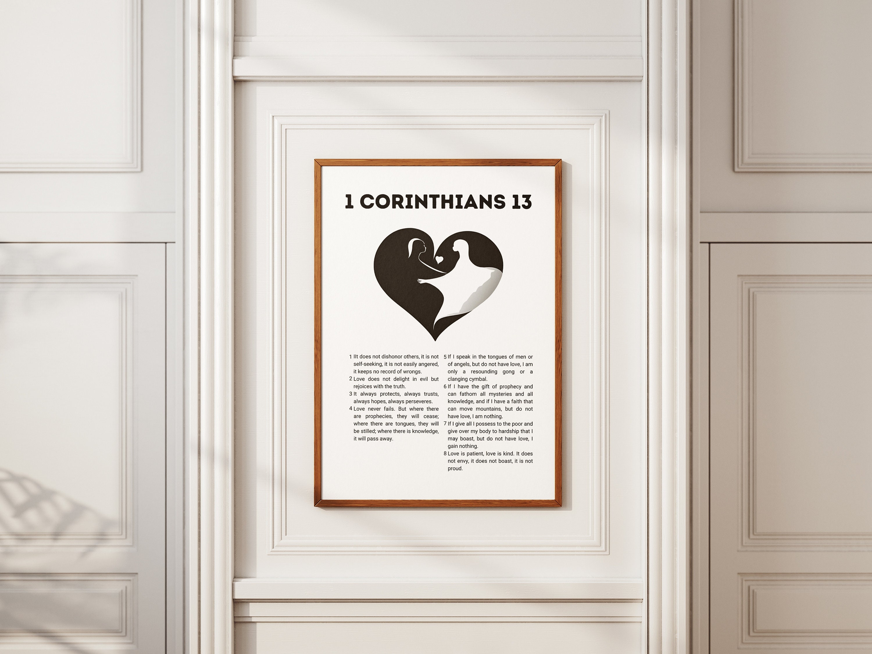 1 Corinthians 13 Printable Poster | Christian Wall Art | Multiple Size ...