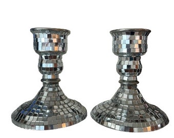 Disco Candlestick Holders (Set of 2)