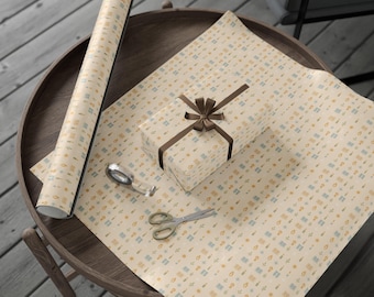Papel de regalo decorativo LDS, papel de regalo vibrante para toda ocasión, artículos únicos para fiestas, envoltura de regalos ecológica, decoración navideña