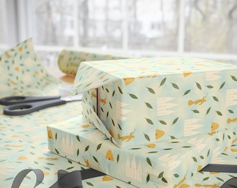 Eco-Friendly Wrapping Papers for Any Occasion, Gift Wrap, Party Supplies, Birthday, Holidays, Floral Patterns