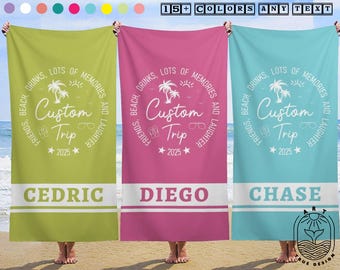 Cruise trip Gift,Beach Towel For Boys bachelor party shower,Pool party,hawaii vacation gift,summer vacation,weekend trip,family vacation