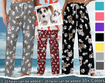 Mens pants Women pants with photo-birthday party gift-bachelor party gift-gift for niece/sister-bottom with face-chrsitmas gift-family pants