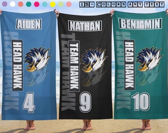 Team Custom beach Towels,Sport Player Gift,team party,team members gift,Team-building event gifts,Towel for Sports Team,TeamGear,WolfPack