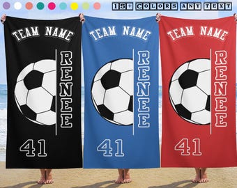 Soccer Player Gift,Football team party,team members gift,Team-building event gifts,Football Team Custom Towels,Towel for Sports Team
