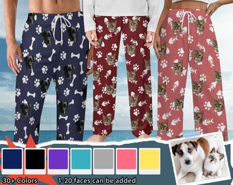 Mens pants Women pants with photo-birthday party gift-Special Christmas present for grandchildren-gift for daughter/son-xmas family pants