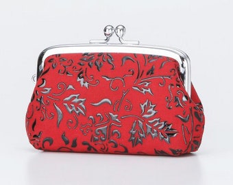 Japanese INDEN, lacquer x deerskin | Urushi, Coin purse with clasp | wallet |  traditional craft | brand-new |240419-0071