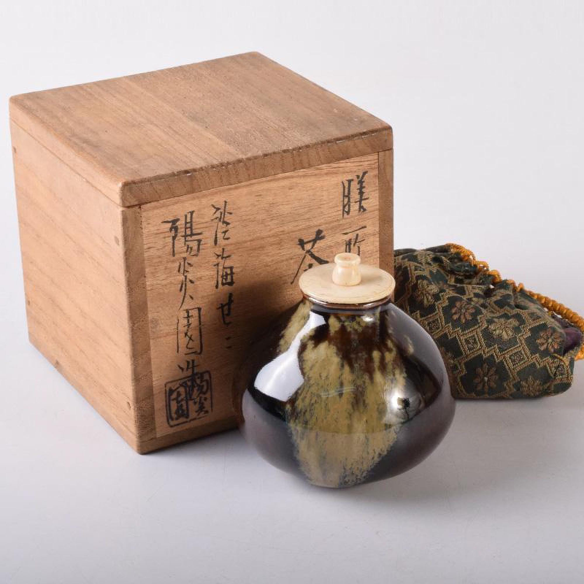 茶道具　お茶入れ　名：銀千鳥 茶道具 お茶入れ 名：銀千鳥