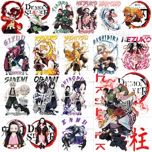 15+ Designs Demon Slayer png Bundle, Kimetsu no Yaiba png, Anime png, anime png bundle, Digital Downloads, Anime Art Demon Slayer Clipart