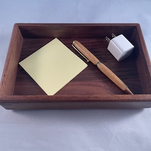 Handcrafted Walnut Catch All Tray or Small Dice Tray