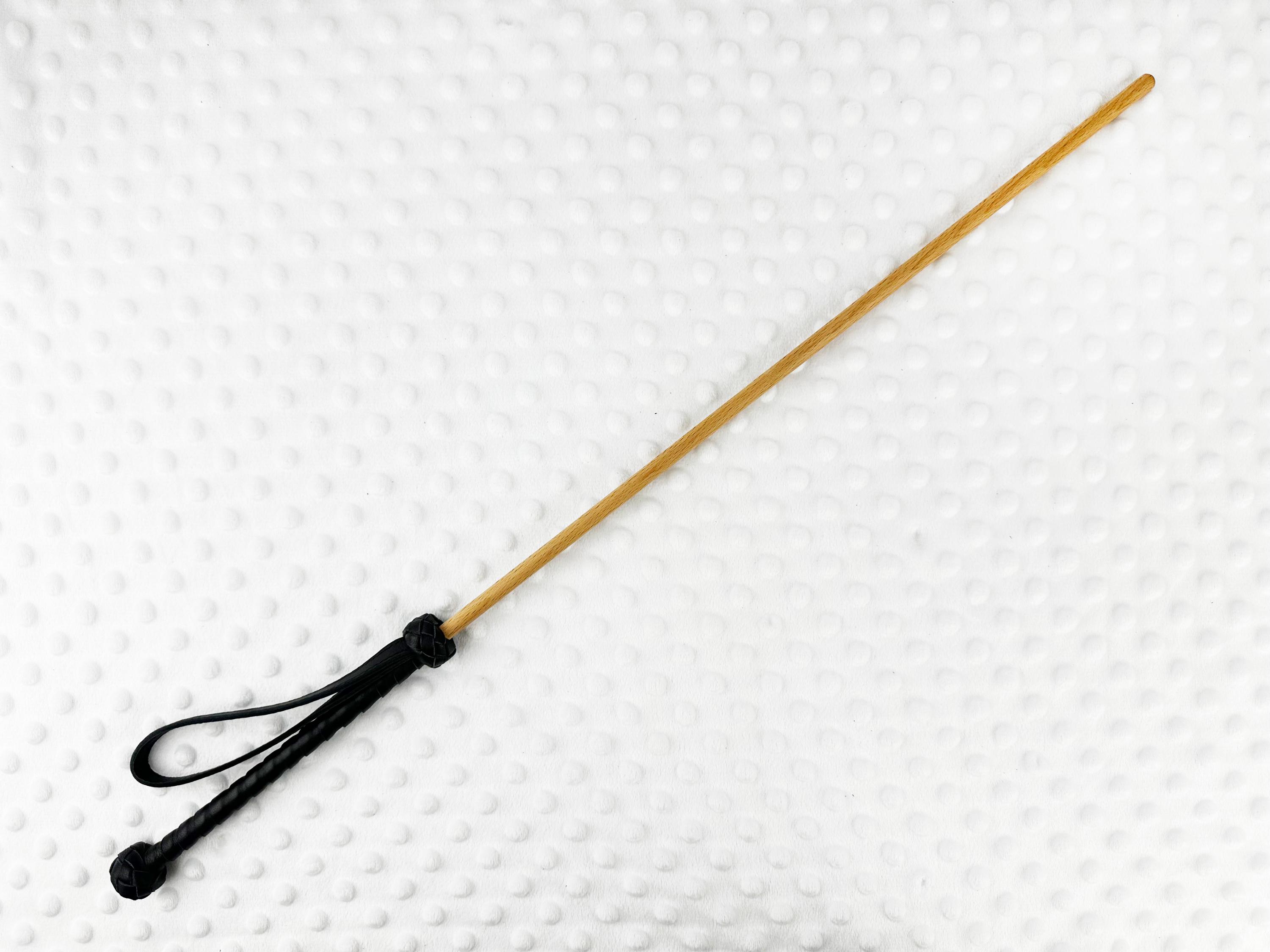 Handmade BDSM Cane | Leather Bamboo Cane | Spanking Cane | Cowhide Wrapped with Suede Handle Cane | Riding Crop | Girlfriend's Gift