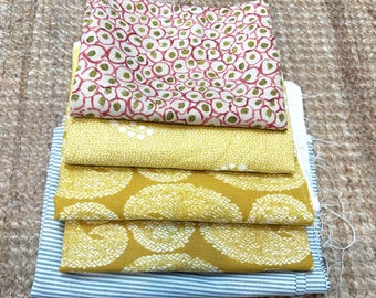 Fabric Remnant Bundle - Designer Fabric Pieces