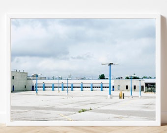 Empty Parking Lot, Matte Photo Print