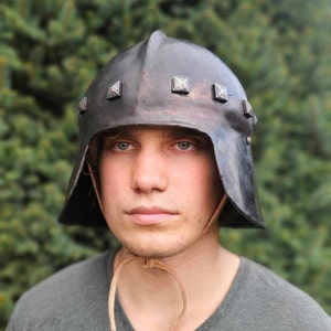 Nilfgaard - Nilfgardiaan Witcher helmet - material: steel - larp, cosplay, medieval