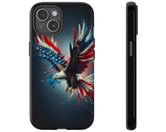 Freedom Flight: American Eagle Flag Series Tough Phone Case