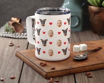 Baby Face Mug, Personalized Face Mug, Custom Photo Mug, Your Dogs Face Mug, Your baby Face Mug, Baby Face Mug For Mom Dad Birthday Gift