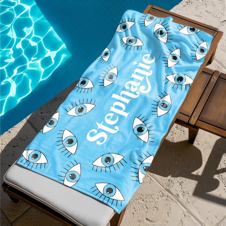 Evil Eye Beach Towel - Thumbnail 2