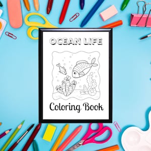 Ocean Life Coloring Book | Underwater Sea Creatures | Magical Coloring | Online Coloring Book | Easy Coloring Pages | Coloring Sheets