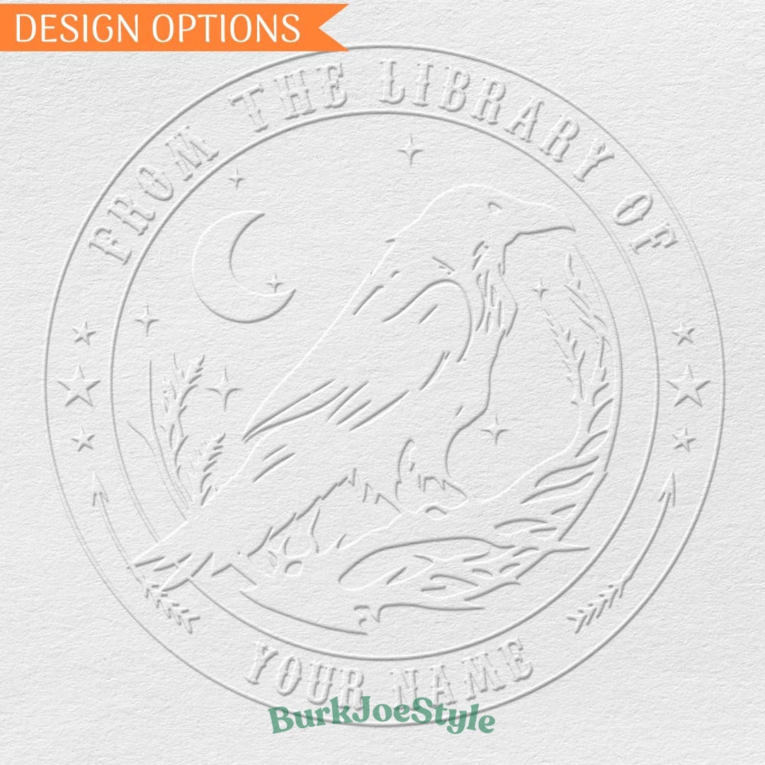 LKWLPD Book Embosser Personalized Custom Embosser Stamp Custom Library Great Customizing Books Ex Libris Journals More