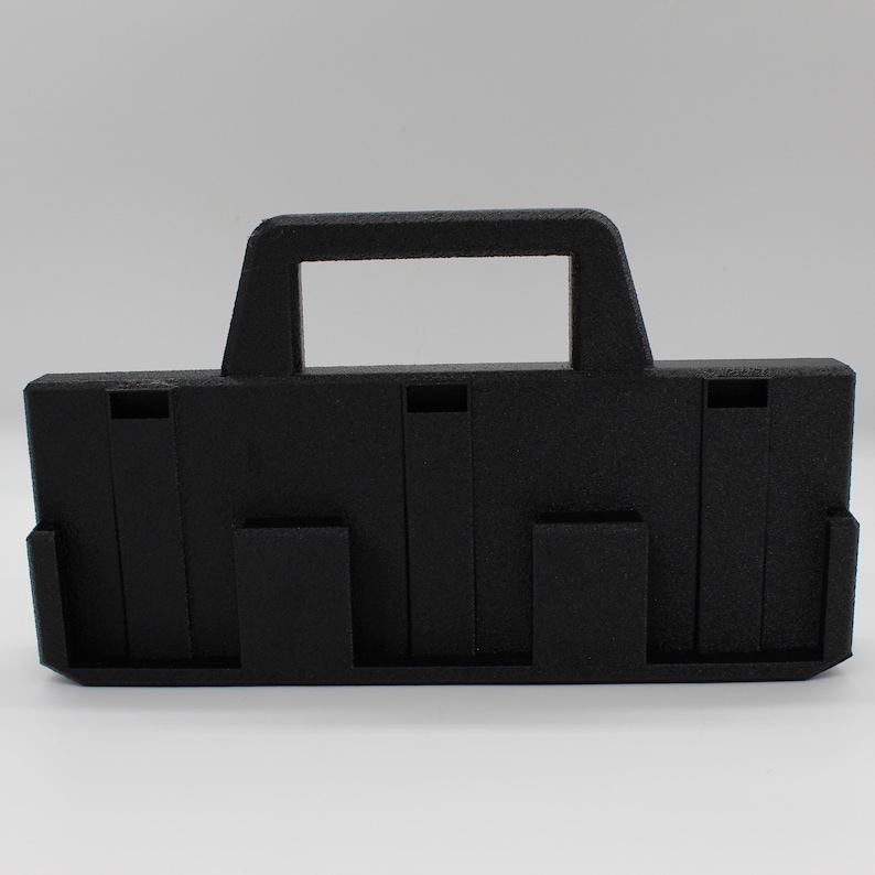 6 Slot Battery Organizer Compatible with RIDGID 18V | Tool Battery Holder Storage Rack Garage Caddy Wall Mount imagem 7