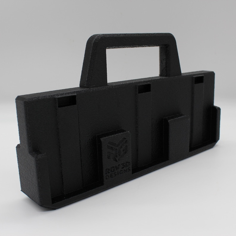 6 Slot Battery Organizer Compatible with RIDGID 18V | Tool Battery Holder Storage Rack Garage Caddy Wall Mount imagem 10