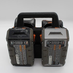4-Slot Battery Caddy Holder Compatible with RIDGID 18V Batteries image 2