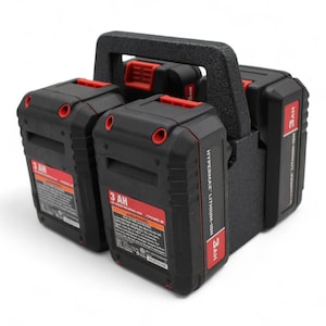 4 Slot Battery Caddy Carrying Case Battery Holder For Bauer 20 volt