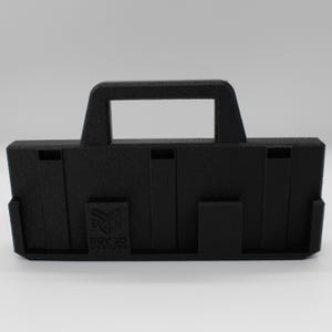6 Slot Battery Organizer Compatible with RIDGID 18V | Tool Battery Holder Storage Rack Garage Caddy Wall Mount imagem 3
