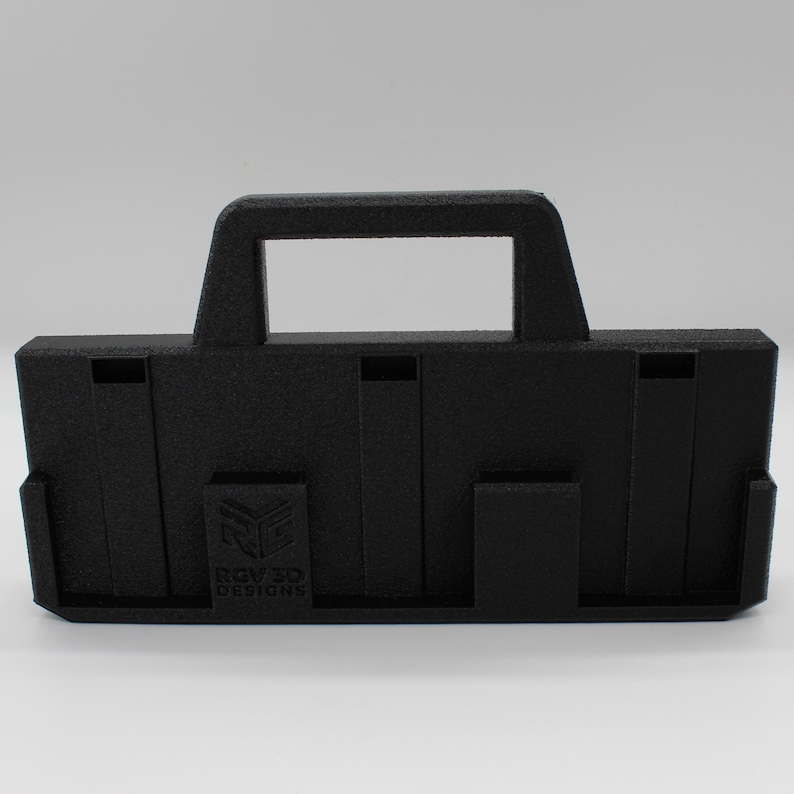 6 Slot Battery Organizer Compatible with RIDGID 18V | Tool Battery Holder Storage Rack Garage Caddy Wall Mount imagem 3