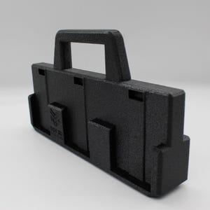 6 Slot Battery Organizer Compatible with RIDGID 18V | Tool Battery Holder Storage Rack Garage Caddy Wall Mount imagem 4