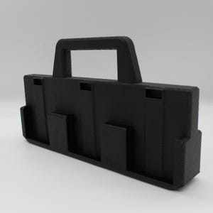 6 Slot Battery Organizer Compatible with RIDGID 18V | Tool Battery Holder Storage Rack Garage Caddy Wall Mount imagem 8