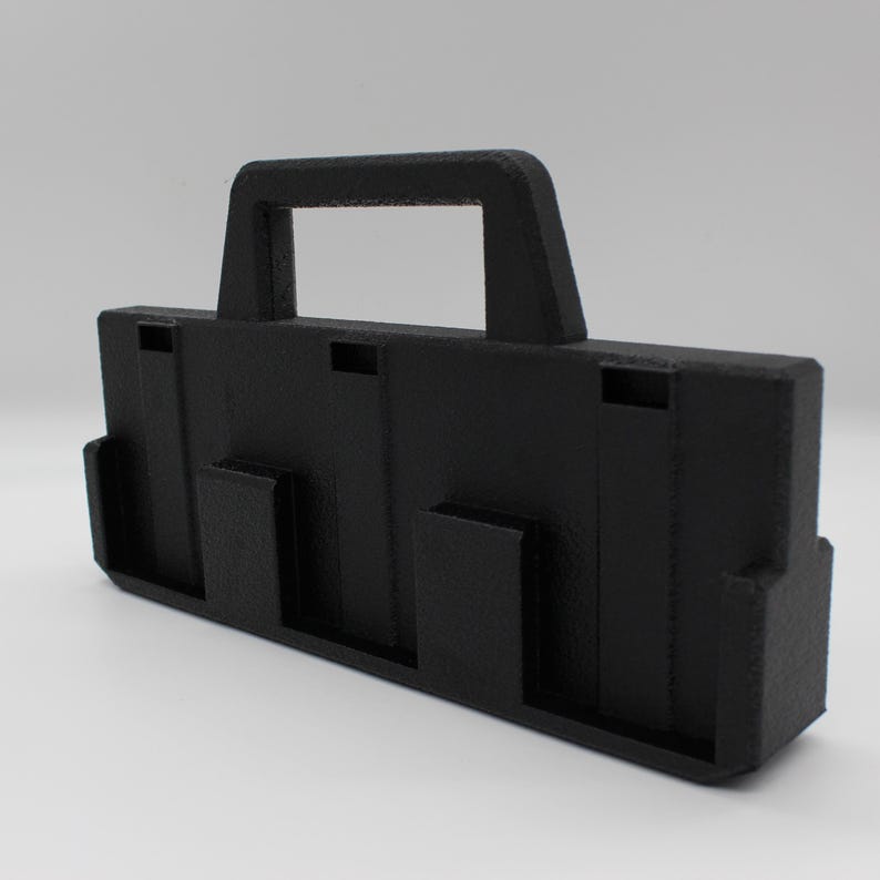 6 Slot Battery Organizer Compatible with RIDGID 18V | Tool Battery Holder Storage Rack Garage Caddy Wall Mount imagem 8