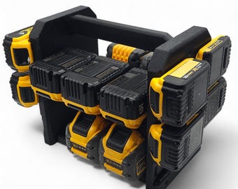 24 Slot Dewalt 20V Battery Caddy Holder Fits XR, FlexVolt, and PowerStack