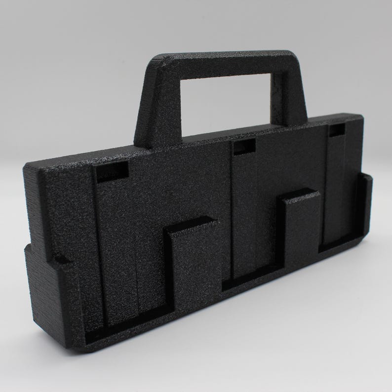 6 Slot Battery Organizer Compatible with RIDGID 18V | Tool Battery Holder Storage Rack Garage Caddy Wall Mount imagem 6