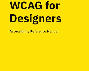 Una copia en PDF del libro, "WCAG para diseñadores: Manual de referencia de accesibilidad", de Stacey Swinehart Ganderson.