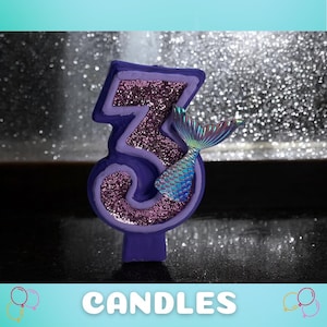 Mermaid candle wax, Mermaid candle party decoration, Mermaid candle party, Mermaid souvenir candle, Mermaid party supplies, Mermaid