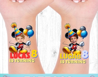 Micky Maus Geburtstag temporäre Tattoos, Partygeschenke