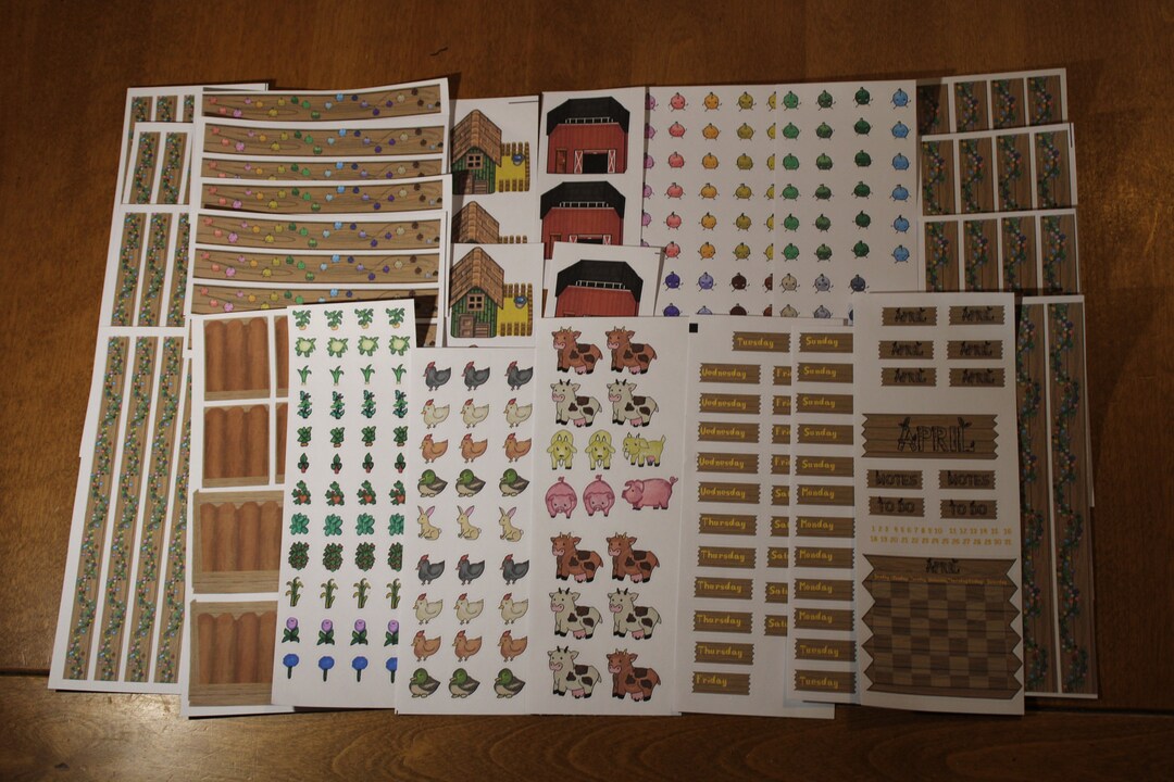 Stardew Valley FULL MONTH Sticker Set - Etsy