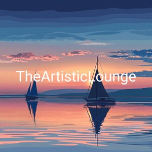 Serene Sails: Vektorkunst von Segelbooten auf einem ruhigen See - Digital Kunst Download
