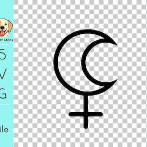 Fichier de coupe Lilith Symbol Queen Anime SVG Cricut Hazbin Hotel Dark féminisme