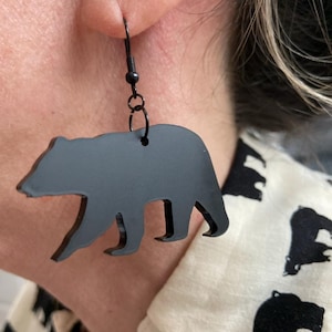 Bear earrings SVG Earring File,Bear svg,Glowforge Designs, SVG Earring File,Earring SVG,File,Laser Ready File,Laser Cut,glowforge Earring