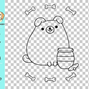 Kawaii Pug Dog SVG Cricut File