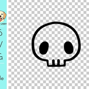 Kawaii Hase Schädel SVG Cricut Datei