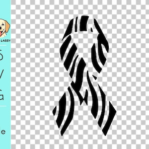EDS Ehlers Danlos Syndrome HEDS Support Ribbon Cricut SVG File