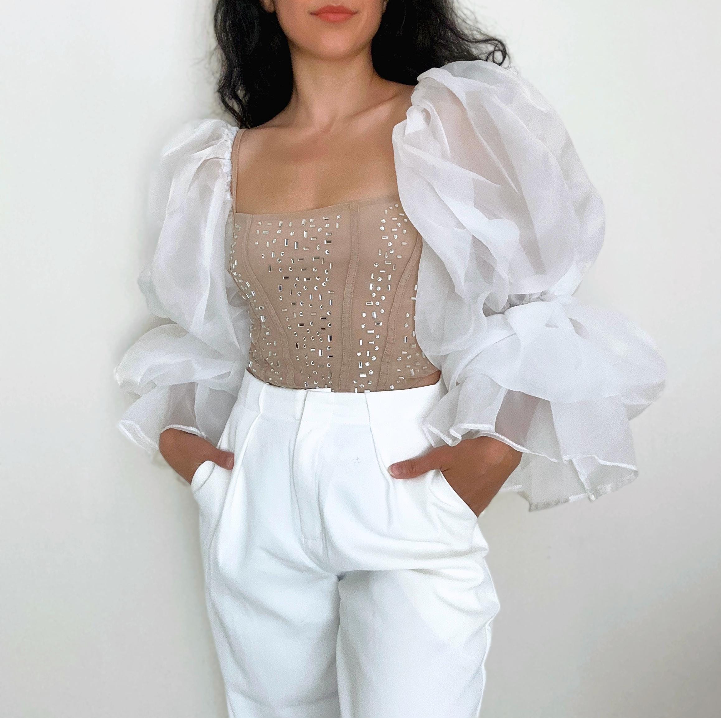 Sheer Puffy Sleeves - Etsy