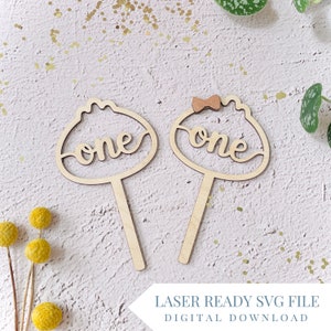 SVG- Dumpling Bao First Birthday Cake Topper| First Birthday Cake Smash | SVG FILE for Laser Cut Signs