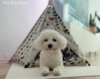 Tente pour chien, Tipi pour chat, Lit pour chien, Tente chat, Nichoir pour lapin, Oreiller pour animal de compagnie