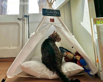 Dog Tent, Cat Tepee, Dog Bed, Cat Tent, Rabbit House, Pet Pillow