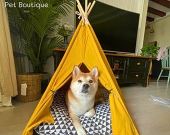 Tente pour chien, Tipi pour chat, Lit pour chien, Tente chat, Nichoir pour lapin, Oreiller pour animal de compagnie